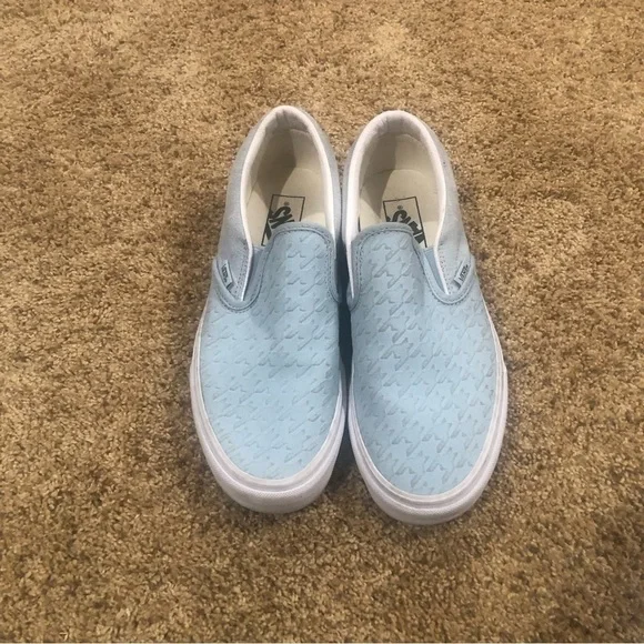 VANS Classic Slip On Casual Canvas Suede Pure Blue Shoes Women’s Size 9.0 - Picture 3 of 9